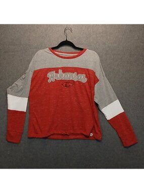 Colosseum womens L Arkansas razorbacks long sleeve drawstring football sports
